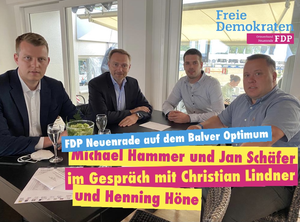 FDP Neuenrade im Gespräch mit Christian Lindner und Henning Höne