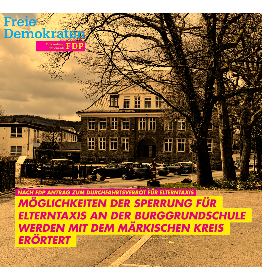 FDP Antrag wird in Gespräche beim Kreis eingebracht