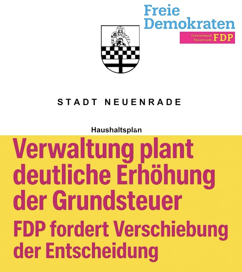 Verwaltung plant deutliche Erhöhung der Grundsteuer